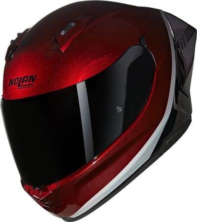 Nolan N60-6 Sport Verniciatura Speciale 349 Visceraal Rood Zwart Grijs Glossy Integraalhelm - Maat S - Helm