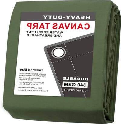 Canvas Zeil - Heavy Duty Dekzeil - Bescherming Buiten - Roestvrije Doorvoertules - 30 x 36 cm - Niet gespecificeerd