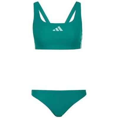 Twee-delig zwempak met V-achterkant voor vrouwen adidas 3-Stripes