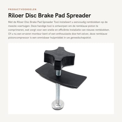 Dailygoods- Remblok Spreider - Schijfrem Piston Compressor - Installatie Gereedschap - Staal - Lengte 13cm - 1 Stuk - Remklauw