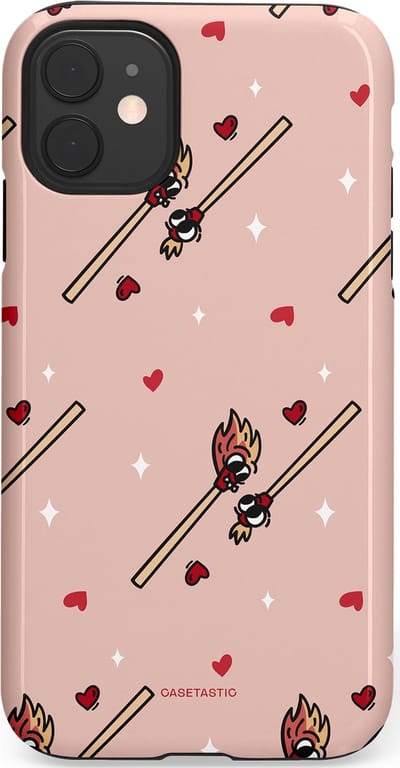 Casetastic Hoesje Geschikt voor Apple iPhone 11 - Stijlvolle Beschermende Duo-layer Case - Vurige liefde