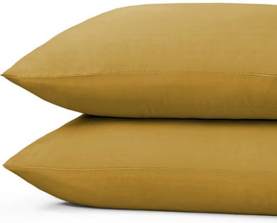 Princess Line Kussenslopen 100% Zachte Katoen - 60x70 cm - (set van 2 stuks) - Oker Geel