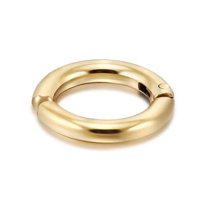 Twice As Nice Oorbel in goudkleurig edelstaal, clip, oorring