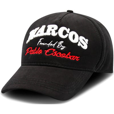 Baseball Cap Heren - Pet Heren - Narcos Pablo Escobar - Zwart