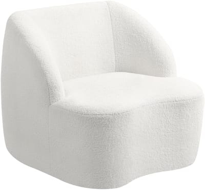 Fauteuil - Relaxzetel - Relaxstoel - Relaxfauteuil - Stoel - Met armleuning - Voor één Persoon - Crème wit