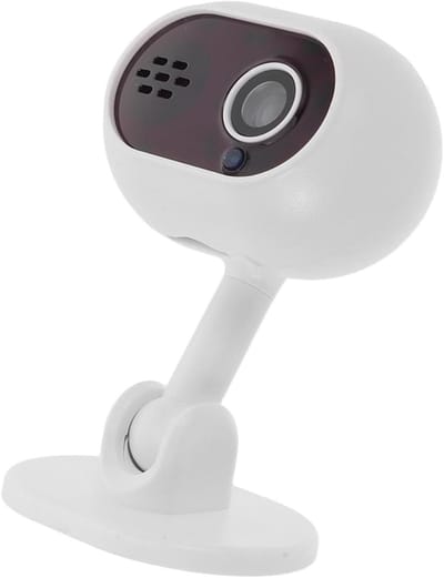 Draadloze Binnencamera - Nachtzicht Camera - Woningbeveiliging - Draaibaar Ontwerp - 8 cm - Wit
