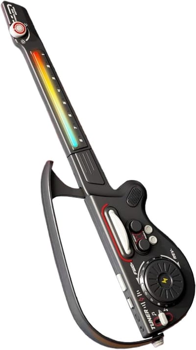 Elektrische Gitaar - Muziek Instrument - Kinderen Leren - Inklapbaar Snaarloos - 415 cm - Zwart