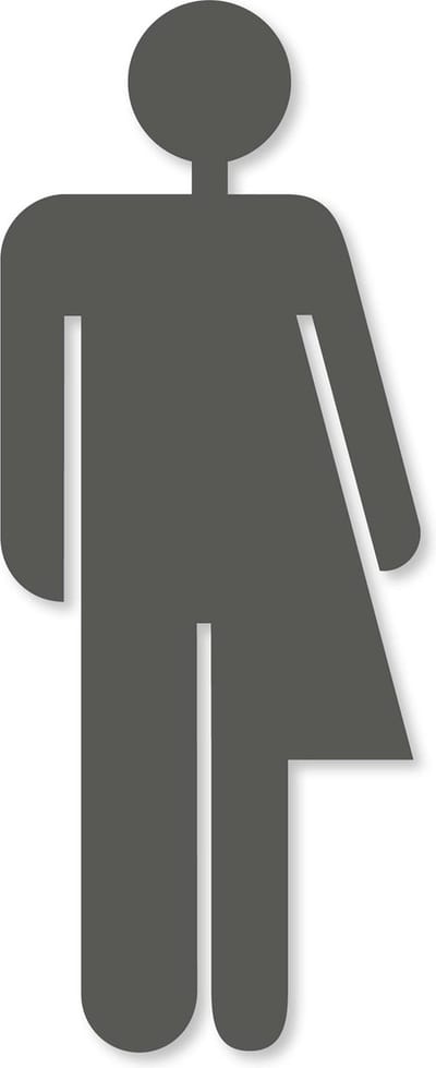 Pickup 3D Home Pictogram Gender neutraal grijs - kunststof (acrylaat 3 mm dik) - 9 cm hoog, 3,4 cm breed - 212100005 - EAN 8711234019738