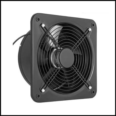 Industriële Ventilatie Afzuigventilator 12 inch – 2800 RPM – 2850 m³/h Luchtverplaatsing – Stille & Krachtige Extractor – Voor Werkplaats, Restaurant & Magazijn
