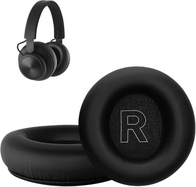 kwmobile 2x oorkussens geschikt voor Beoplay H4 / H6 / H7 / H9 / H9i / HX / H9 Gen3 - Earpads voor koptelefoon in zwart