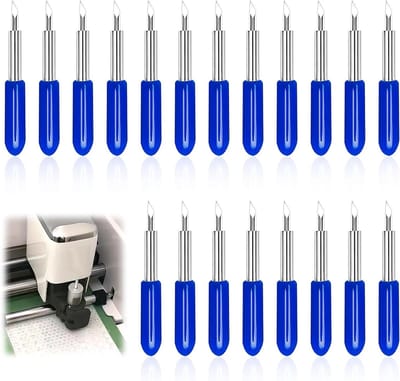 Set van 20 vervangende 60° snijbladen voor vinylsnijders, geschikt voor Cricut Explore en Maker, ideaal voor precisie en diep snijden