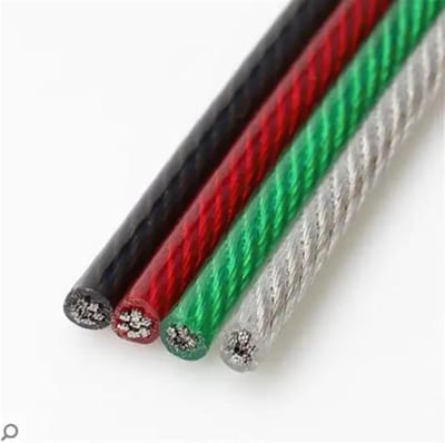 Stalen Kabel PVC - Gevlochten Draad - Lasten Vervoeren - Duurzaam 304 Staal - 20 Meter - Zwart