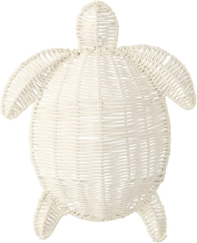 J-Line wanddecoratie Schildpad - ijzer - gebroken wit - small