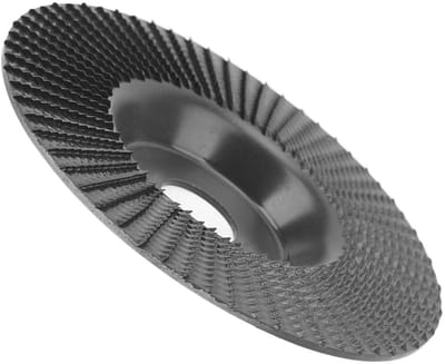 Dailygoody - Houtsnijwerk Schijf - Tungsten Carbide Slijpschijf - 125mm - Carving Schuurschijf - Ideaal voor Houtbewerking - Zwart