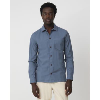 JC Rags Casual Shirt Lm Blue Taille: L | Casual chemises Outlet | Homme | Bleu
