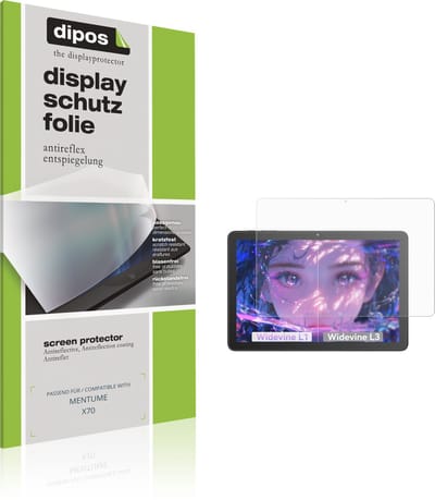 dipos – 2x Matte Beschermfolie geschikt voor MENTUME X70 | Krasbestendige & antireflecterende Screenprotector Ultra-Thin