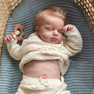 Reborn pop - Baby pop - Spelen en verzamelen - Handgemaakt en wasbaar - 48 cm - Meisje
