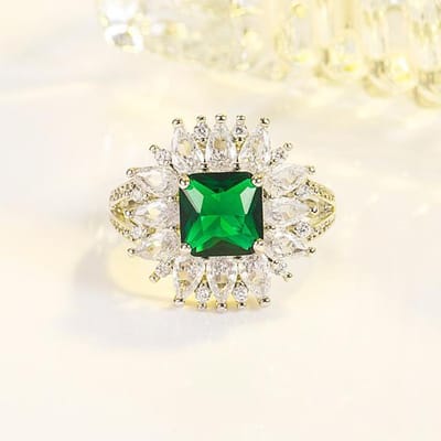 Echte S925 Sterling Zilveren Groene Smaragd Edelsteen Ring Vrouwelijke Anillos De Trouwringen Oorsprong Smaragd Zilver 925 Sieraden 6