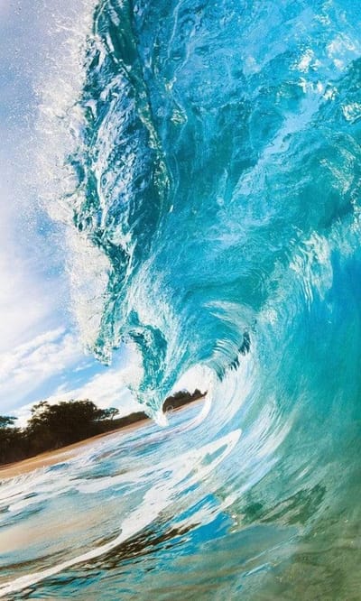 Fotobehang - Ocean Wave 150x250cm - Vliesbehang