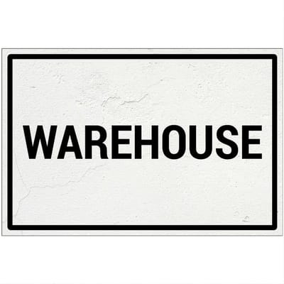 Warehouse bord | Forex Re materiaal | 30 x 20 cm