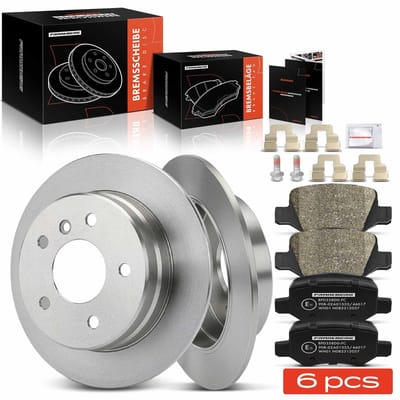 Frankberg 2x Remmen + 4x Remblokken Achteras voor Mercedes-Benz