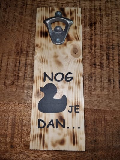 Wand Flesopener nog eend je dan