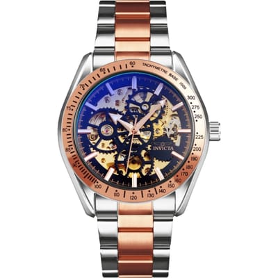 Invicta Objet D Art 69599 Herenhorloge - Automatisch Uurwerk - Roestvrij Staal met Zwarte Wijzerplaat - 43 mm