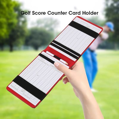 ScoreKeeper Card voor Golf - Houten Potlood & Scorekaarthouder - Golf Accessoires - Handig voor Club & Toernooien