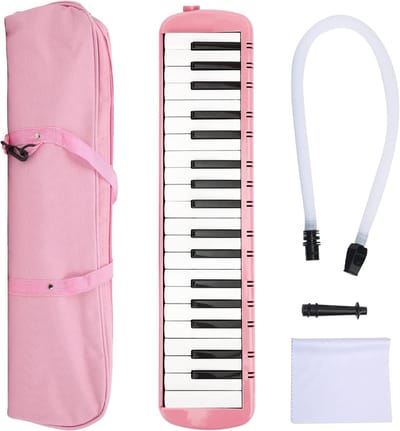 Keyboard Melodica - Blazer Instrument - Muziek Leren - 37 Toetsen - 48cm Lengte - Roze