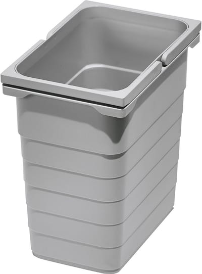 Ninka eins2vier Afvalbak 8 L 310 x 230 x 153 mm grijs aluminium