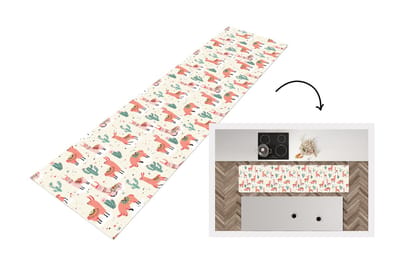 Keukenloper - Loper keuken - Lama - Patronen - Cactus - 200x50 cm - Keukenloper vinyl
