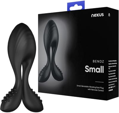 Nexus Bendz Vibrerende Butt Plug Small - Verstelbaar - 6 Vibratiestanden - Buigzame Armen - Afstandsbediening - USB-oplaadbaar - IPX7 Waterdicht - Siliconen
