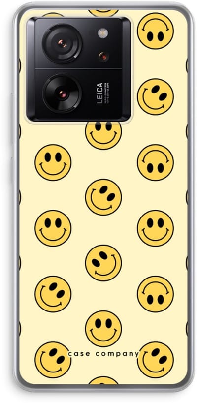 Case Company® - Hoesje geschikt voor Xiaomi 13T Pro hoesje - Smiley N°2 - Soft Cover Telefoonhoesje - Bescherming aan alle Kanten en Schermrand