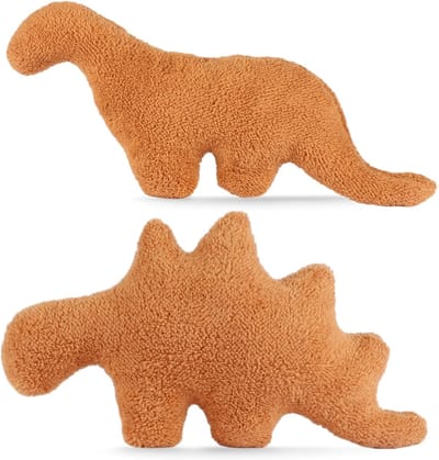 Dino Nuggets - dino kussen kipnuggets - dinosaurus kip nuggets kussen - grappige kip nuggets kussen - verjaardagscadeaus voor kinderen en volwassenen