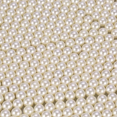1300 STKS Zak Kunstmatige Parels Kralen Decoratie Voor Kwastenhouder Make-up Organizer(Wit)