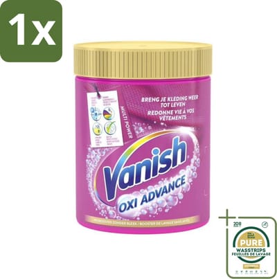 1 x Vanish Oxi Advance - Vlekkenverwijderaar Poeder - Zonder Bleek - Gekleurde Was - 840 Gram- Vlekkenverwijderaar - Wasbooster - Kleuroverdracht - Geurneutraliseren - Hygiëne