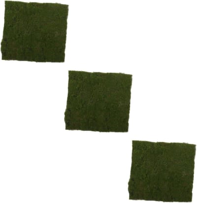 Kunstgras Matten - Nep Gazon - Decoratie Maken - Realistisch Uiterlijk - 3 Stuks - Groen