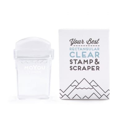 Rectangular MoYou Clear Stamp & Scraper