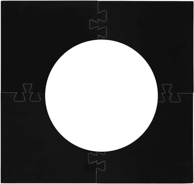 Dartbord Muurbescherming - Dart Surround - Muren Beschermen - Ruimtebesparend Ontwerp - 72x72cm Buitenmaat - Zwart