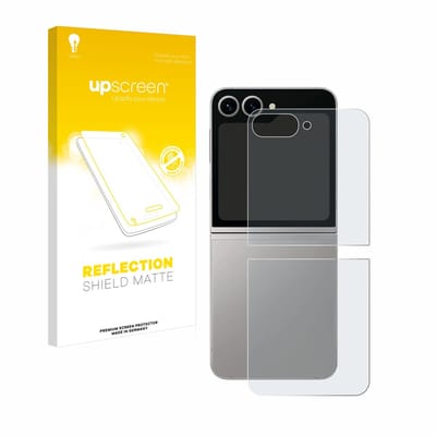 upscreen - Screenprotector voor Samsung Galaxy Z Flip 6 (Achterkant) - Folie Beschermfolie anti glare matte
