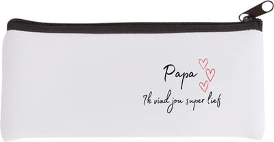 Akyol - papa ik vind jou super lief Etui - Vader - de liefste papa - vader cadeautjes - vaderdag - verjaardag - geschenk - kado - 20 bij 9 cm