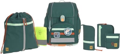 Lässig Schooltas School Set Boxy Unique Unique Dark Green Donkergroen