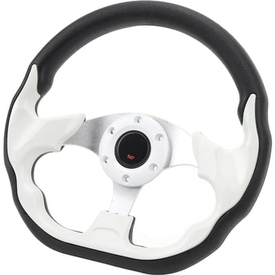 12.5 Inch Golfkar Stuurwiel Universeel 6 Gaten Stuurwiel Vervanging voor E?Z?GO TXT white