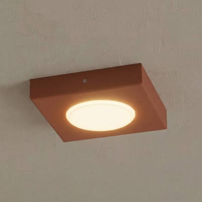 SIGMA Plafondlamp Hero, rood, 12 x 12 cm, metaal, GX53
