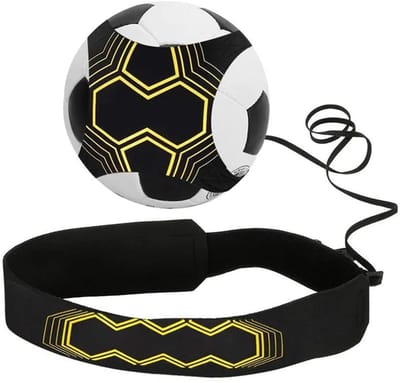 Elastische trainingsband voor voetbal Geel / Zwart