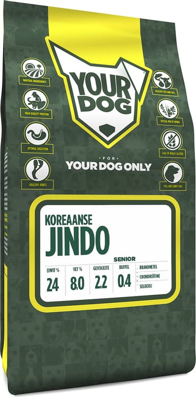 Yourdog Koreaanse jindo Rasspecifiek Senior Hondenvoer 6kg | Hondenbrokken