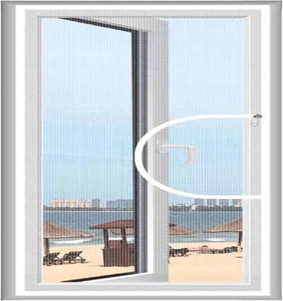 Raamhor op Maat - Insectenhor - Kattenveiligheid - Met Rits - 150x100cm - Zwart