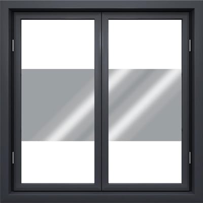 Raamfolie zonwerend- 45cm transp/zilver