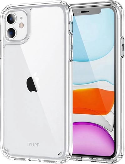 IYUPP Hoesje geschikt voor iPhone 11 Hoesje - Shockproof Back Cover - Transparant Doorzichtig