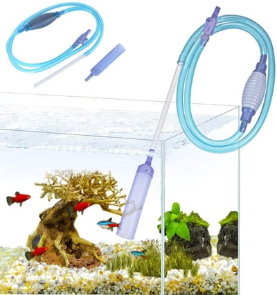 Dailygoods- Waterwisselaar 2,5 m - Aquarium Reiniger - Slijtvaste Grindreiniger - Veilig voor Vissen - Reinigingsborstel voor Hoeken - Kwalitatief Hoogwaardig - Aquariumreiniger